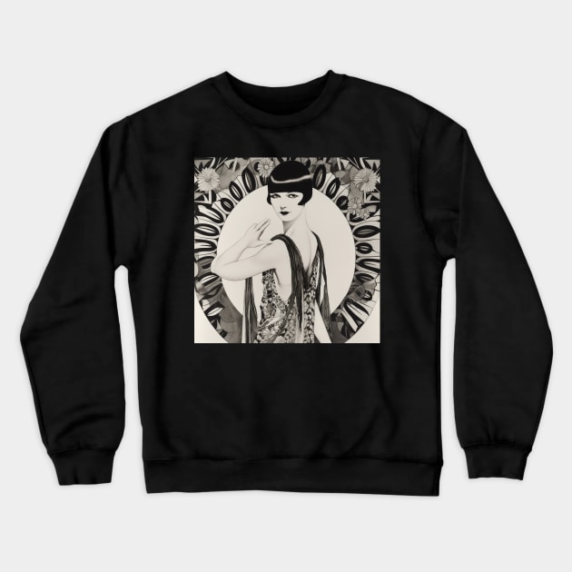 Louise Brooks Crewneck Sweatshirt by ComicsFactory